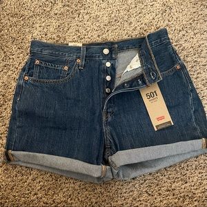 501 ORIGINAL HIGH-RISE MID-THIGH WOMEN'S SHORTS